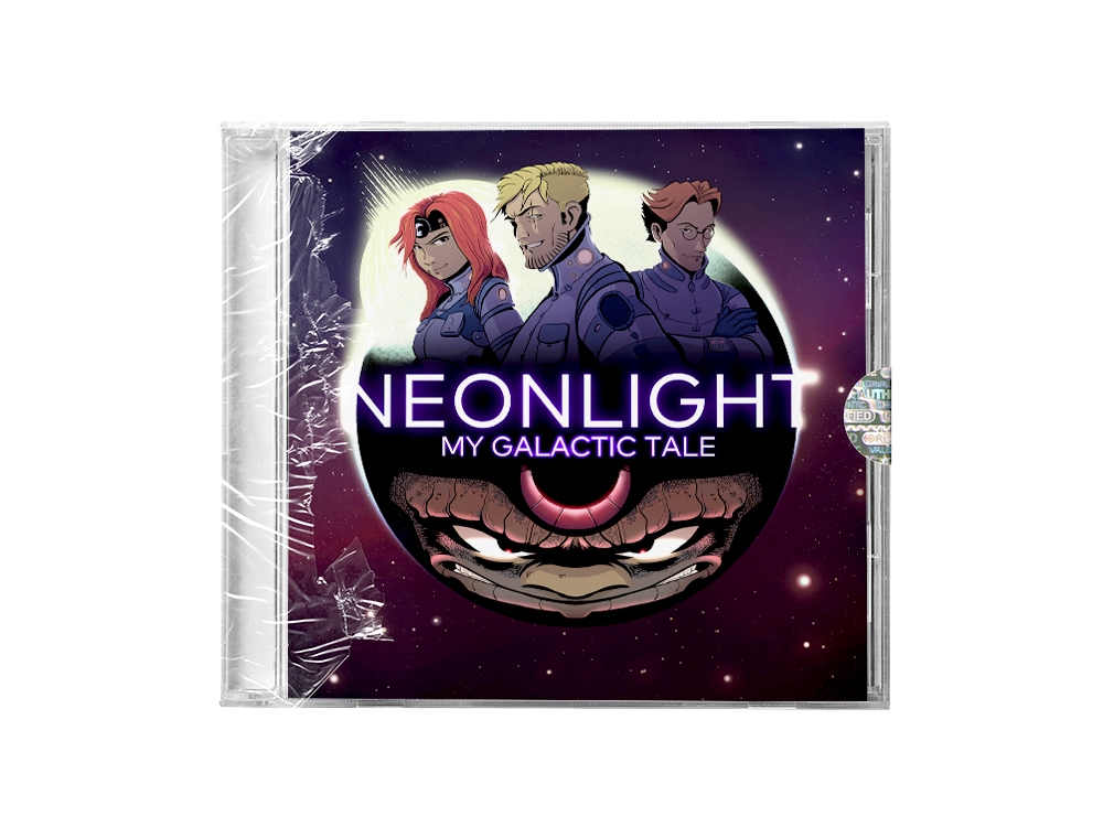 Neonlight Bundle Fingerprint Print T-shirt + USB + CD