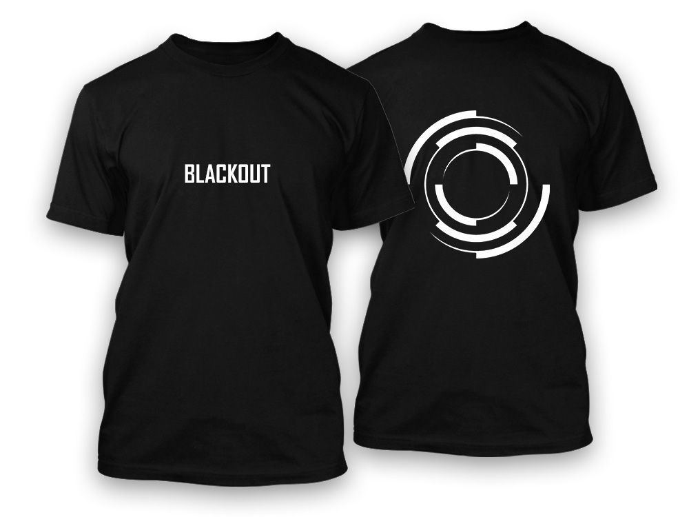 Black Back Logo Black