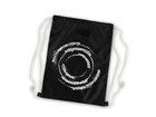 Gym Sac Black Gym Sac with white chords and white Blackout logo print