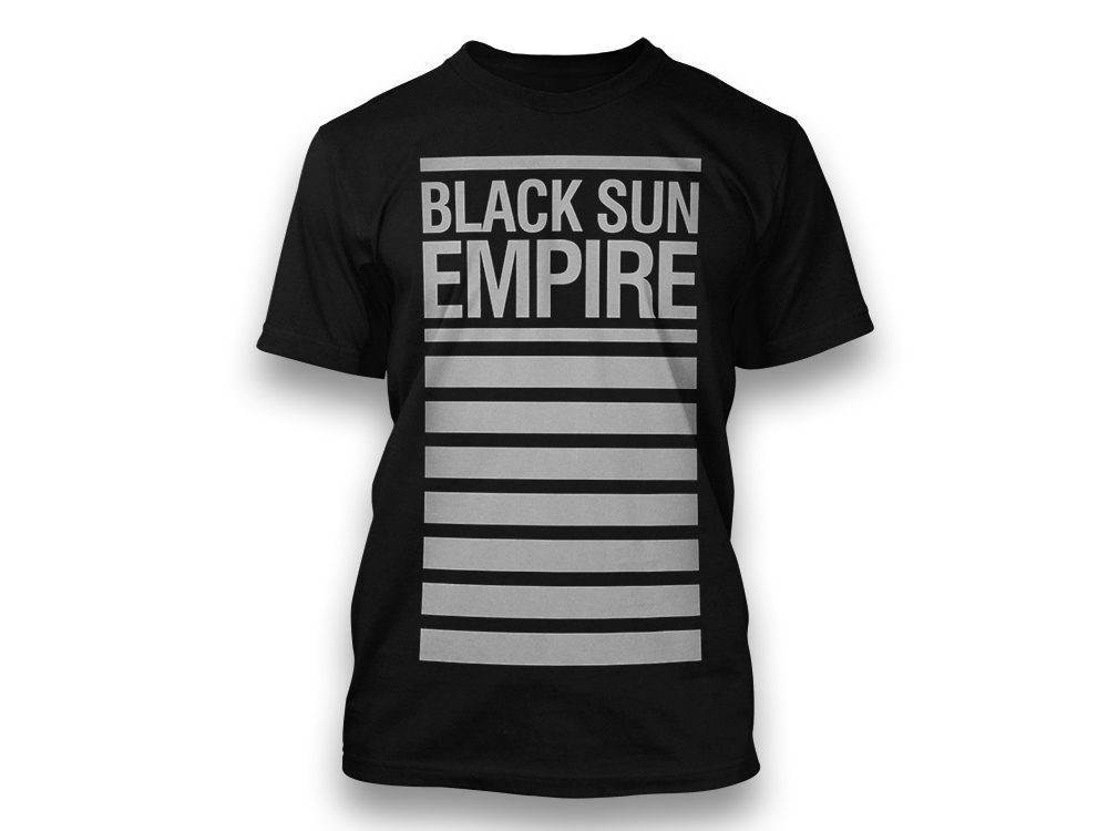 T-Shirt Black - Black Sun Empire White Barlogo Print