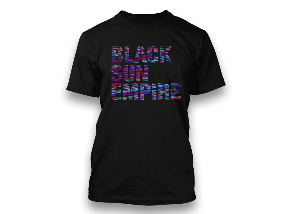T-Shirt Black - Black Sun Empire Text - RBG Print