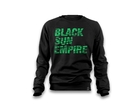 Sweater Black - Black Sun Empire - Green Sketch Text Print