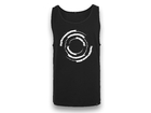 Tanktop Black - Blackout Logo White Distorted Print